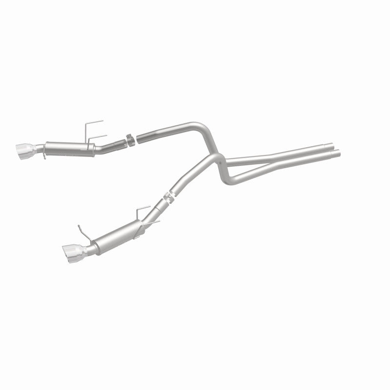 Load image into Gallery viewer, Magnaflow 2014 Ford Mustang V6 3.7L Comp Series Dual Split Rear Polished Stainless C/B Perf Exhaust

