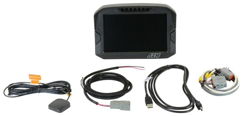 Load image into Gallery viewer, AEM CD-7 Non Logging GPS Enabled Race Dash Carbon Fiber Digital Display w/o VDM (CAN Input Only)

