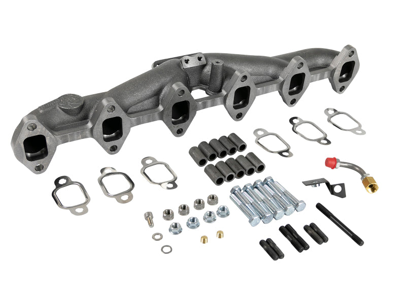 Load image into Gallery viewer, aFe Power BladeRunner Ported Ductile Iron Exhaust Manifold 94-98 Dodge Diesel Trucks L6-5.9L (td)
