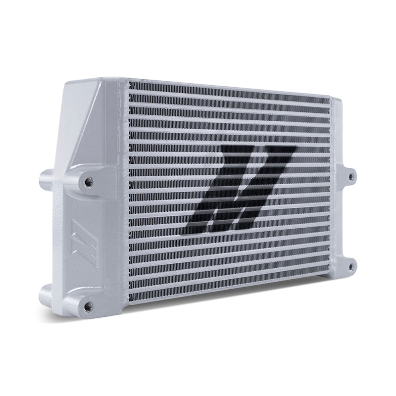 Load image into Gallery viewer, Mishimoto Heavy-Duty Oil Cooler - 10in. Same-Side Outlets - Silver
