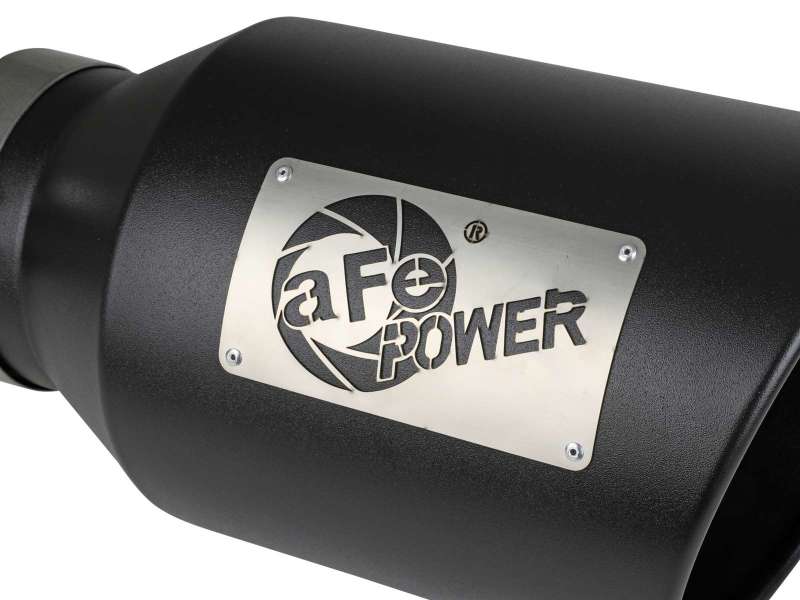 Load image into Gallery viewer, aFe Power Universal 5in Inlet 8in Outlet MACH Force-XP Clamp-On Exhaust Tip - Black

