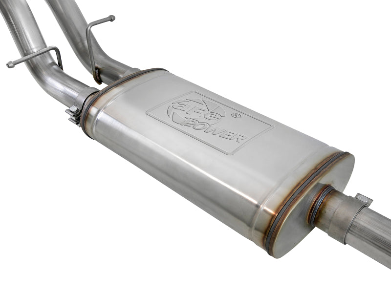 Load image into Gallery viewer, aFe Vulcan Series 3in 304SS Exhaust Cat-Back Exh w/ Pol Tips 2019 GM Silverado / Sierra 1500 V8-5.3L
