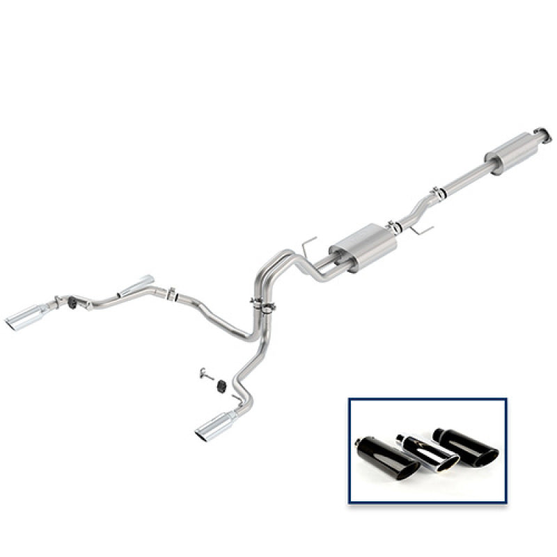 Load image into Gallery viewer, Ford Racing 15-18 F-150 5.0L Cat-Back Sport Exhaust System - Rear Exit Chrome Tips
