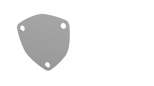 QTP 3in Bolt-On QTEC 3 Bolt Cover Plate