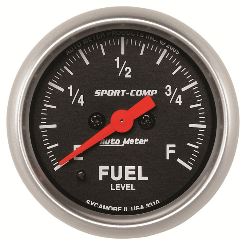 Load image into Gallery viewer, Autometer Sport Comp 52mm Full Sweep Electronic Fuel Level Programmable Empty-Full Range Gauge
