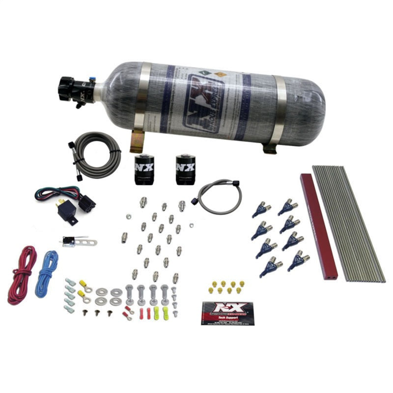 Load image into Gallery viewer, Nitrous Express GM LT1/LS1 Pro Piranha Nozzle Gas Nitrous Kit w/Composite Bottle
