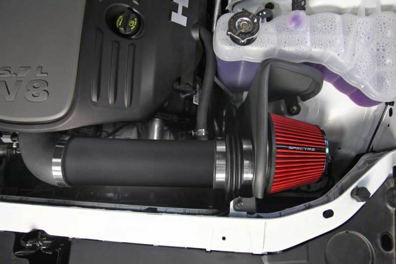 Load image into Gallery viewer, Spectre 11-19 Dodge Challenger/Charger 5.7L V8 Air Intake Kit - Black w/Black Filter
