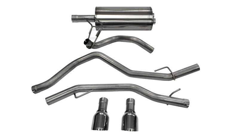 Load image into Gallery viewer, Corsa 2009-2018 Dodge Ram 1500 4.7L Quad/Crew Cab/Short Bed Polished Dual Exit Cat-Back Exhaust
