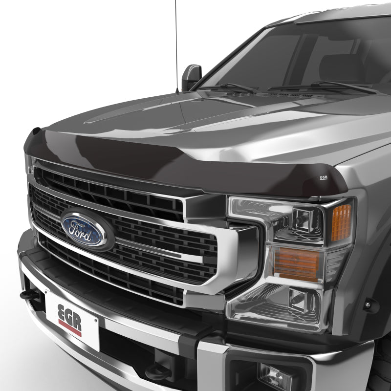 Load image into Gallery viewer, EGR 17+ Ford F-250/F-350 Superguard Hood Shield - Smoke Finish
