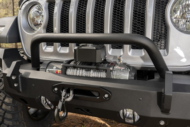 Load image into Gallery viewer, Rugged Ridge HD Bumper Full Width Front 07-18 Jeep Wrangler JK 18-20 Jeep Wrangler JL 2020 JT
