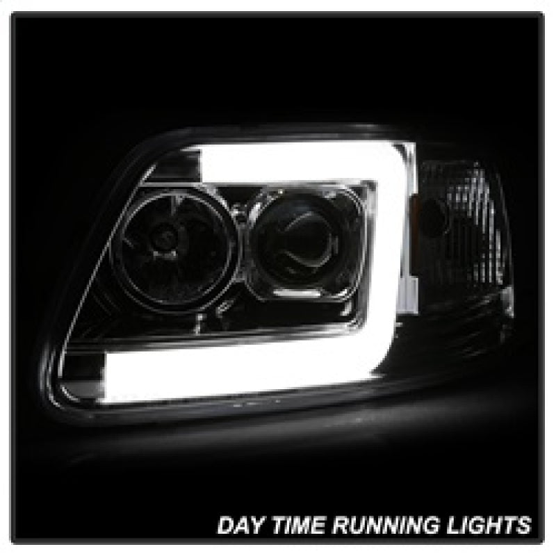 Load image into Gallery viewer, Spyder 97-03 Ford F-150 (After 6/1997) V2 Proj Headlights DRL LED - Chrm (PRO-YD-FF15097V2-LB-C)
