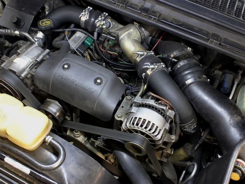 Load image into Gallery viewer, aFe Bladerunner Intercoolers I/C Tube 3in Hot/Cold Ford F-250/F-350 99-03 V8-7.3L - Black
