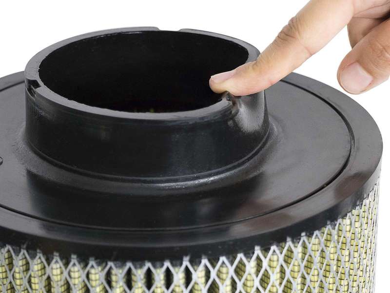 Load image into Gallery viewer, aFe Magnum FLOW Universal Air Filter w/ Pro Guard 7 Media 4in F x 8-1/2in B x 8-1/2in T x 11in H
