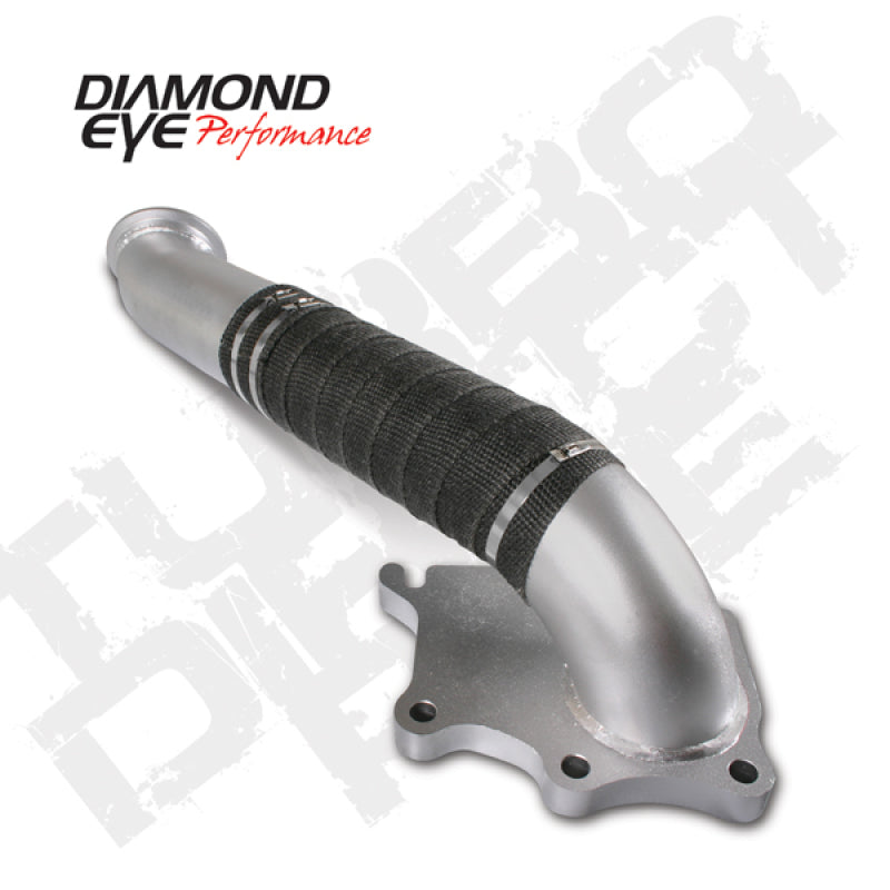 Load image into Gallery viewer, Diamond Eye TURBO-DIRECT 3in AL CHEVY LB7 DURAMAX 01-04 5 BTWN TURBO &amp; F PIPE TRANS DIPSTICK MOD REQ
