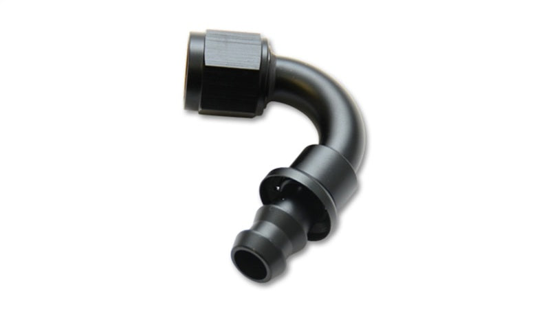 Load image into Gallery viewer, Vibrant Push-On 120 Degree Hose End Elbow Fitting - -12AN
