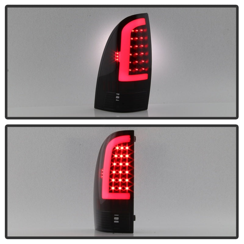 Load image into Gallery viewer, xTune 05-15 Toyota Tacoma (Excl LED Tail Lights) LED Tail Lights - Blk Smk (ALT-ON-TT05-LBLED-BSM)
