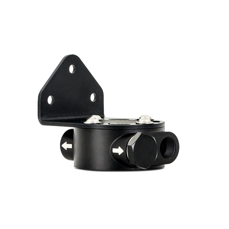 Load image into Gallery viewer, Mishimoto 3/4 - 16 Thread Remote Oil Filter Mount - Black
