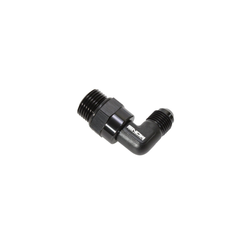 Load image into Gallery viewer, Snow -8 ORB to -6AN 90 Degree Swivel Fitting (Black)
