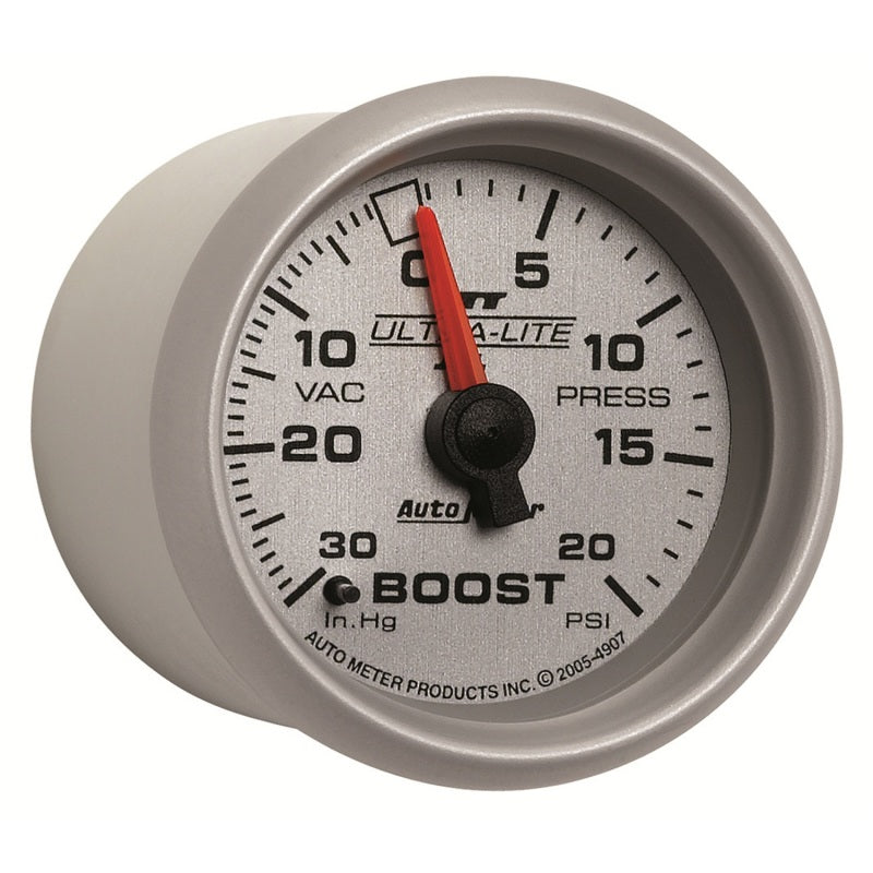 Load image into Gallery viewer, Autometer Ultra-Lite II 52mm 30 in Hg/20 psi Mechanical Boost/Vacuum Gauge
