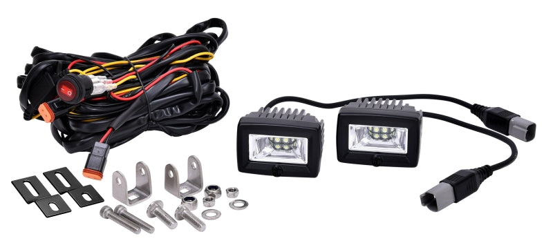 Load image into Gallery viewer, KC HiLiTES C-Series C2 LED 2in. Backup Area Flood Light 20w (Pair Pack System) - Black

