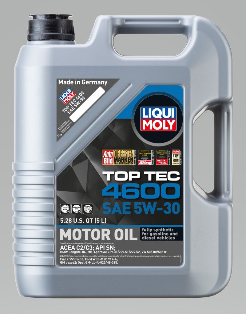Load image into Gallery viewer, LIQUI MOLY 5L Top Tec 4600 Motor Oil SAE 5W30
