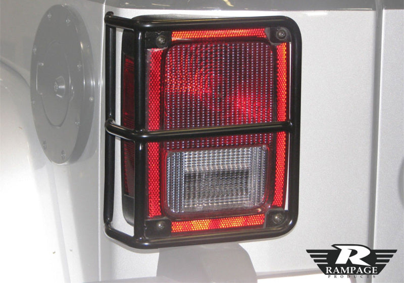 Load image into Gallery viewer, Rampage 2007-2018 Jeep Wrangler(JK) Taillight Guards - Black
