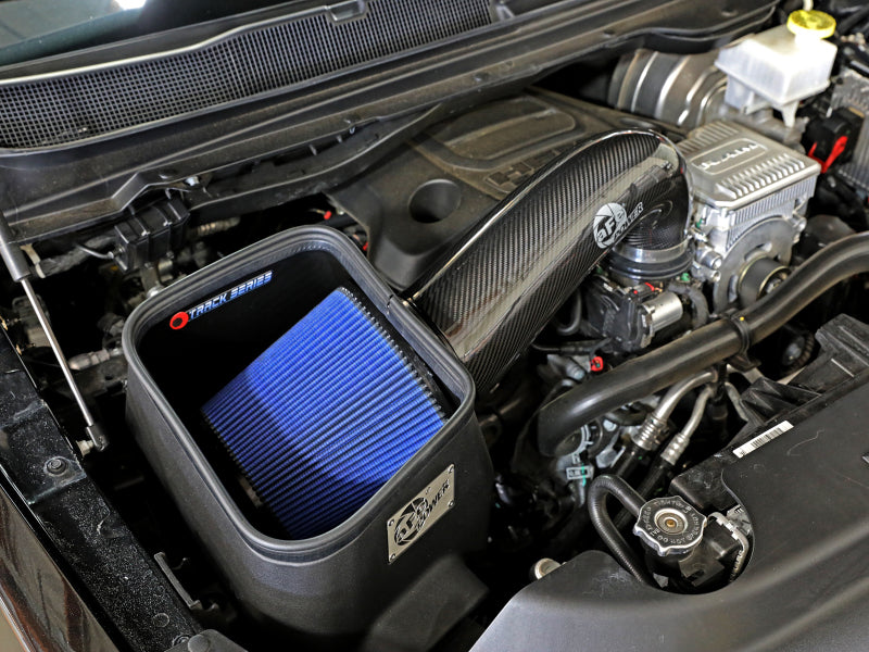 Load image into Gallery viewer, aFe 19-20 Dodge RAM 1500 5.7L Track Series Carbon Fiber Cold Air Intake System w/Pro 5R Filter
