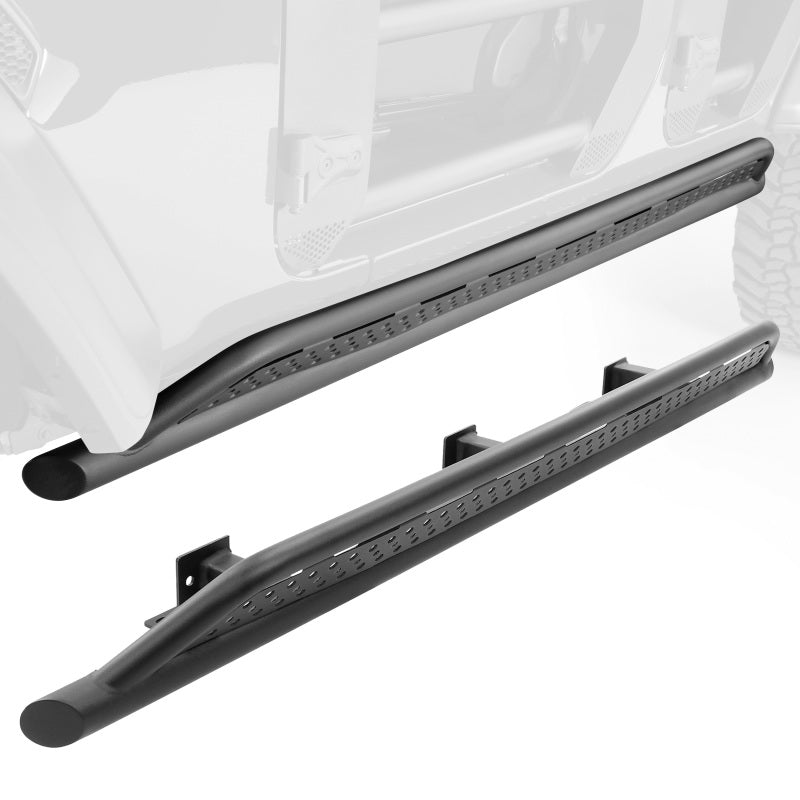 Load image into Gallery viewer, Go Rhino 2024 Toyota Tacoma DC 4dr Xtreme Frame Mount Sliders - Tex. Blk
