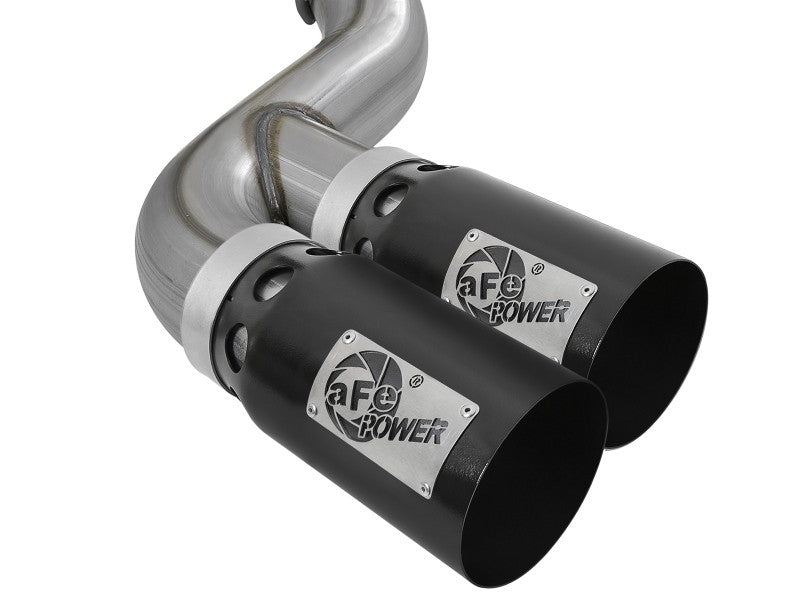 Load image into Gallery viewer, aFe Power 15-16 Ford F250/F350 6.7L Diesel Rebel XD 4in 409 SS DPF-Back Exhaust System - Black Tips
