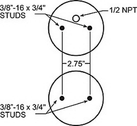 Firestone Ride-Rite Replacement Air Helper Spring Rear 267C 1.5 (W217607671)