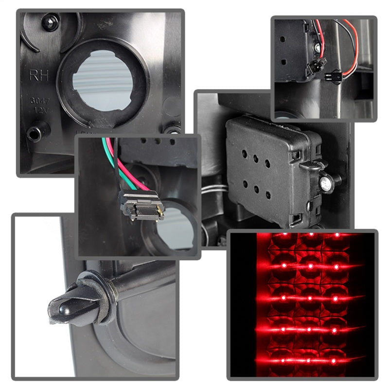 Load image into Gallery viewer, xTune Chevy Silverado 07-13 LED Tail Lights Black Smoke ALT-JH-CS07-LED-BKSM
