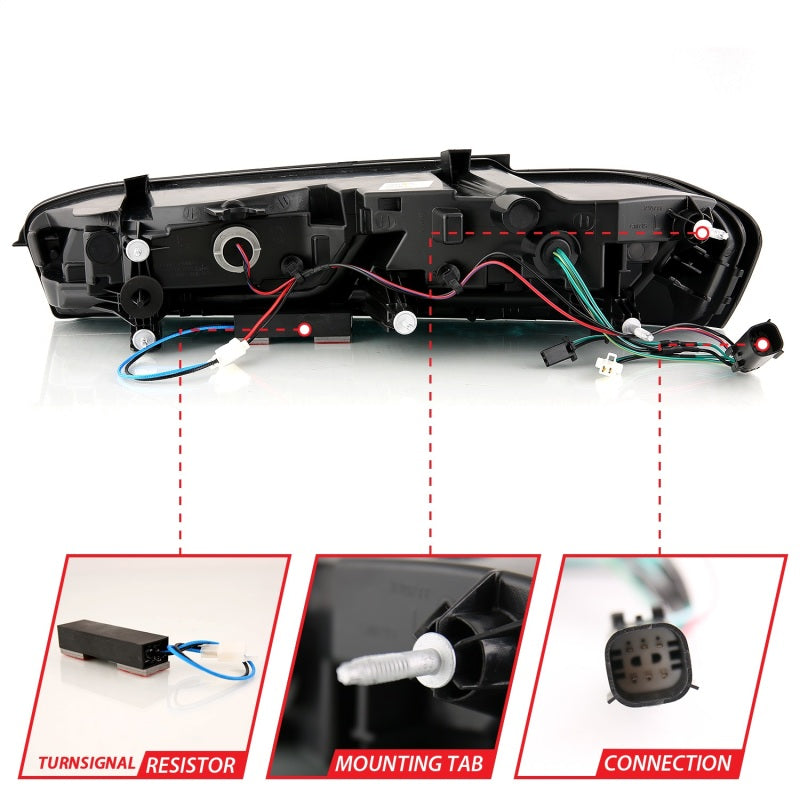 Load image into Gallery viewer, ANZO 2016-2018 Chevrolet Camaro L.E.D T.L Red/Clear
