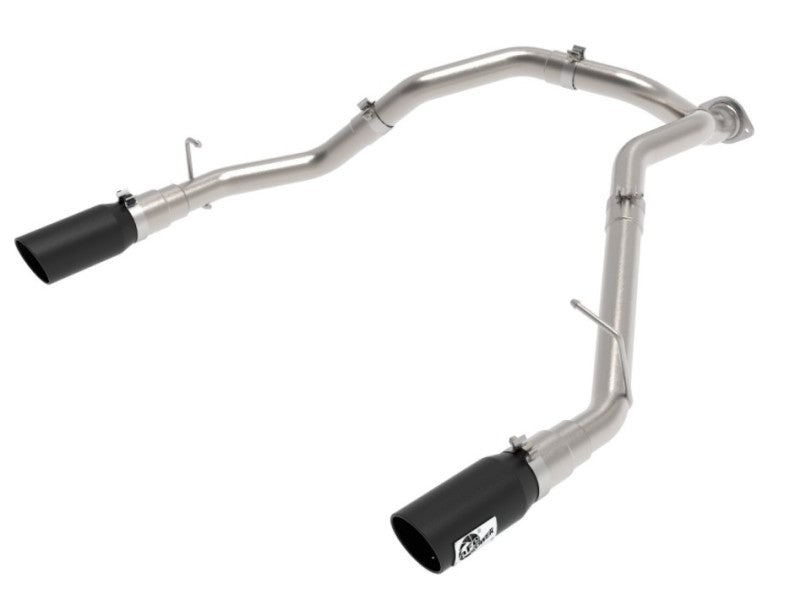Load image into Gallery viewer, aFe Large Bore-HD 3 IN 409 Stainless Steel DPF-Back Exhaust System w/Black Tip RAM 1500 20-21 V6-3.0
