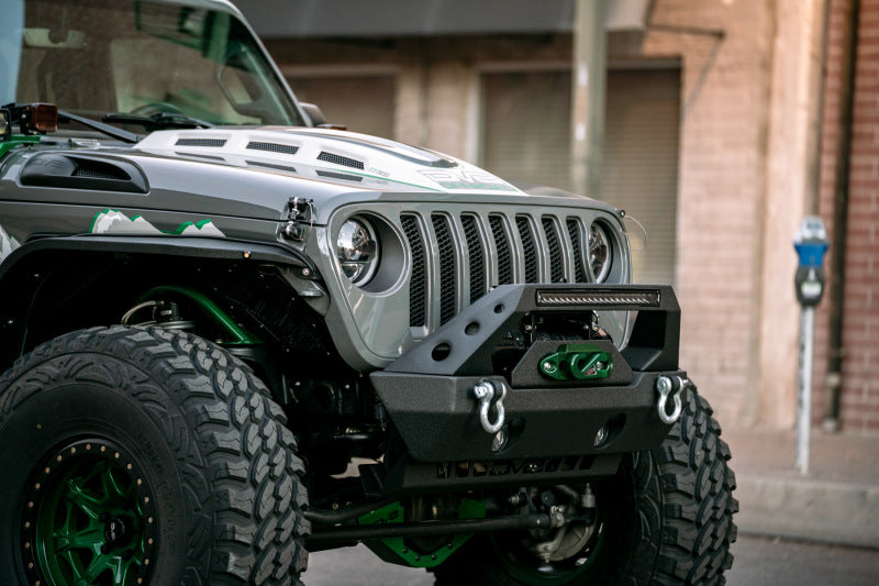Load image into Gallery viewer, DV8 Offroad 18+ Jeep JL Heat Dispersion Hood - Primer Black
