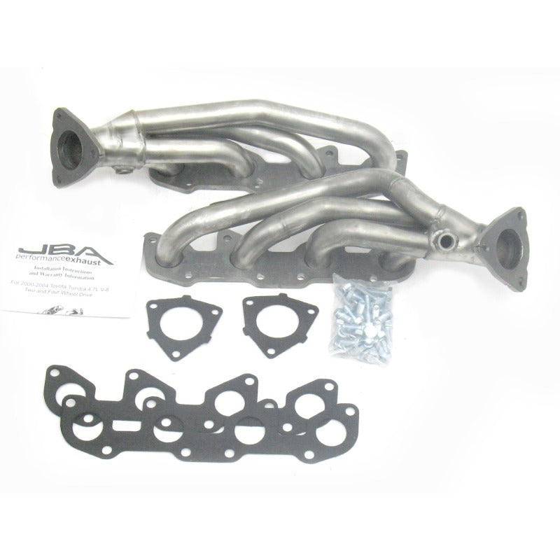 Load image into Gallery viewer, JBA 00-04 Toyota 4.7L V8 1-1/2in Primary Raw 409SS Cat4Ward Header
