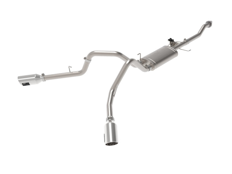 Load image into Gallery viewer, aFe Gemini XV 3in 304 SS Cat-Back Exhaust 15-20 Ford F-150 V6 2.7L/3.5 w/ Polished Tips
