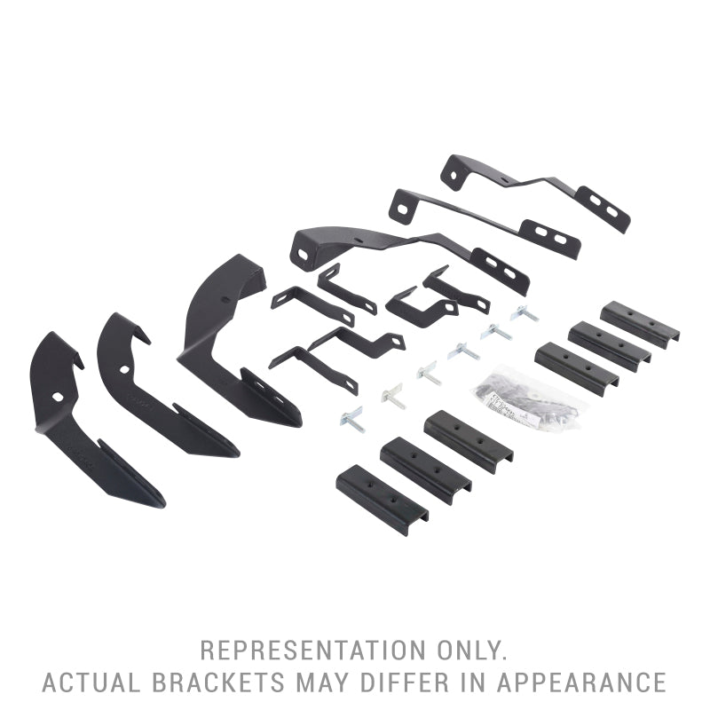 Load image into Gallery viewer, Go Rhino 18-20 Jeep Wrangler JLU Brackets for RB Running Boards
