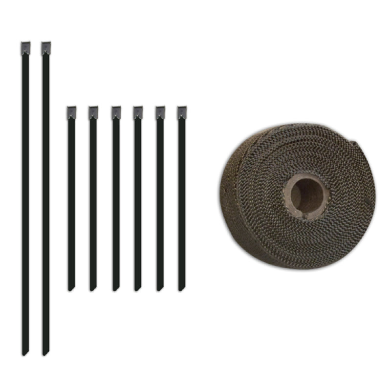 Load image into Gallery viewer, Mishimoto 2 inch x 35 feet Heat Wrap with Stainless Locking Tie Set
