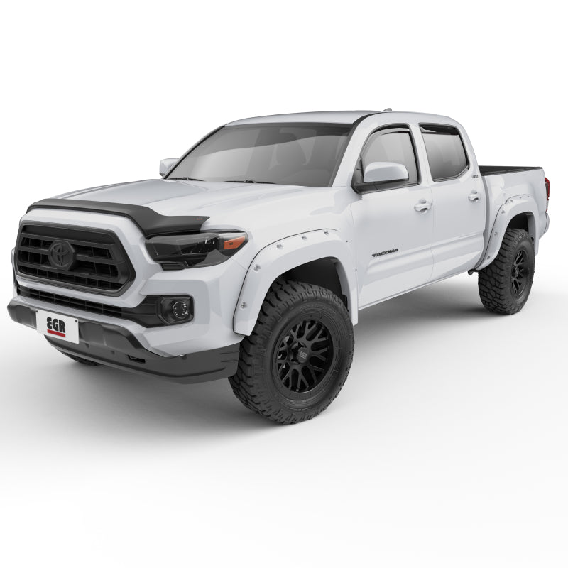 Load image into Gallery viewer, EGR 16+ Toyota Tacoma w/Mudflap Bolt-On Look Color Match Fender Flares - Set - Super White
