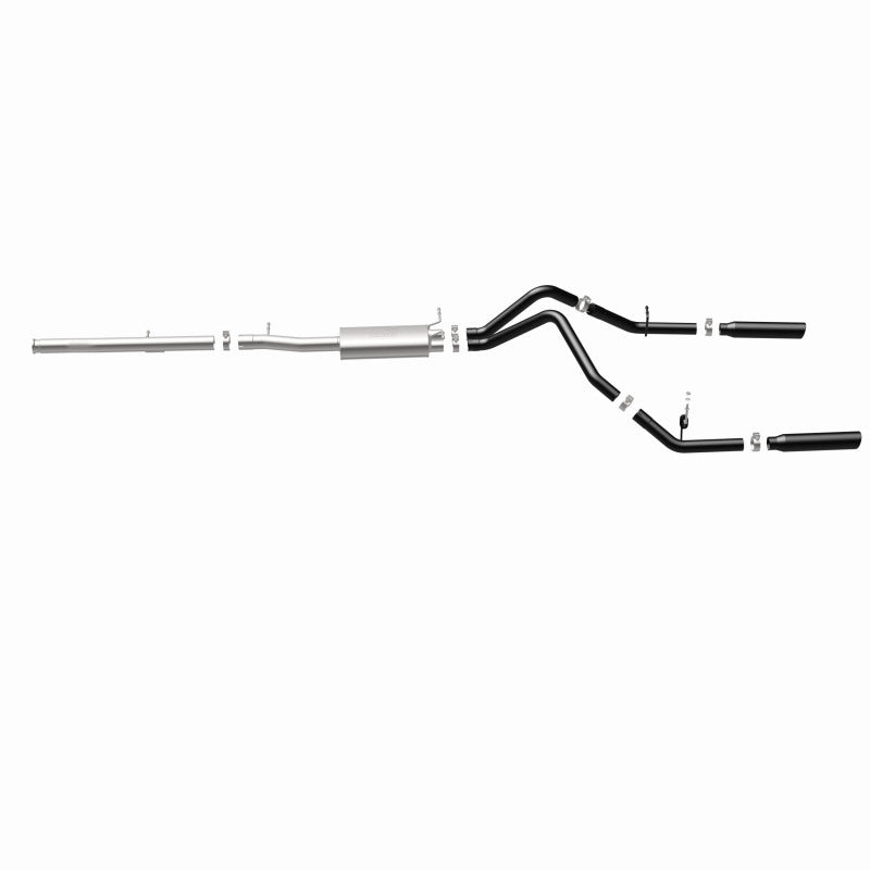 Load image into Gallery viewer, MagnaFlow SYS Cat-Back 3.5in Black Dual Split Rear Tips 10-13 Chevy Silverado / GMC Sierra 5.3L
