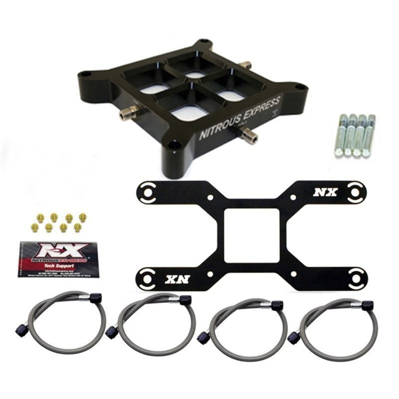 Load image into Gallery viewer, Nitrous Express Dual Stage Billet Crossbar (4150 Flange) Nitrous Plate Conversion (50-800HP)
