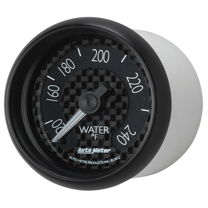 Load image into Gallery viewer, Autometer GT Series 52mm Mechanical 120-240 Deg F Water Temperature Gauge
