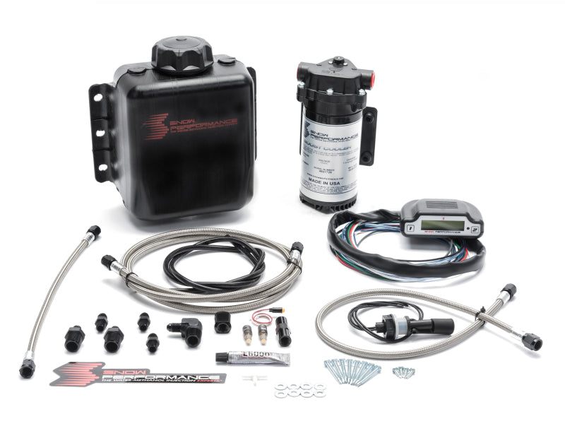 Load image into Gallery viewer, Snow Performance Stg 3 Boost Cooler DI 2D MAP Prog. Water Injection Kit (SS Braided Line &amp; 4AN)
