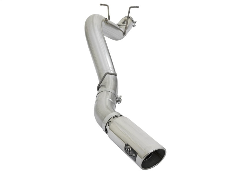 Load image into Gallery viewer, aFe ATLAS 5in DPF-Back Aluminized Steel Exhaust System w/Polished Tips 2017 GM Duramax 6.6L (td) L5P
