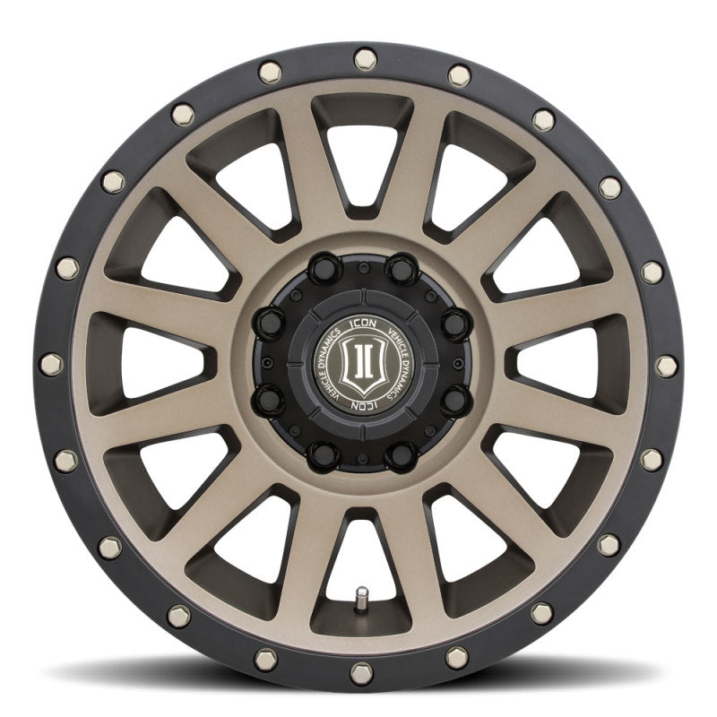 Load image into Gallery viewer, ICON Compression 18x9 8x6.5 12mm Offset 5.5in BS Bronze Wheel
