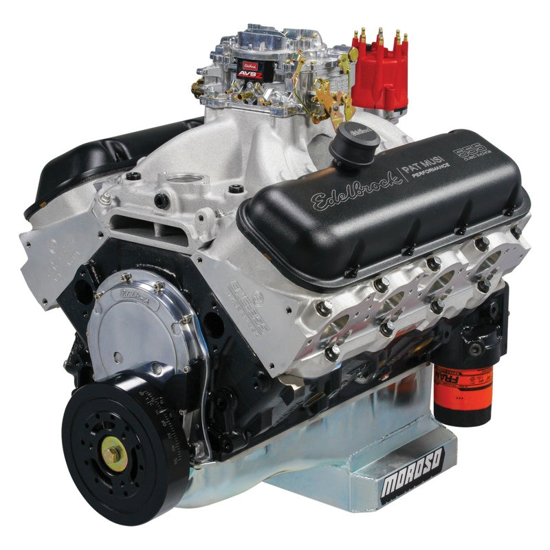 Load image into Gallery viewer, Edelbrock Crate Engine Edelbrock/Pat Musi 555 RPM XT BBC 675 HP Stock Exhaust Port Location
