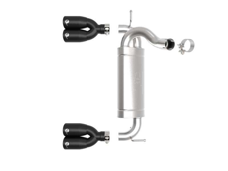 Load image into Gallery viewer, aFe Vulcan Series 2.5in 304 SS Axle-Back Exhaust Black 07-18 Jeep Wrangler (JK) V6-3.6/3.8L
