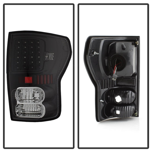 xTune Toyota Tundra 07-13 LED Tail Lights Black ALT-ON-TTU07-LED-BK