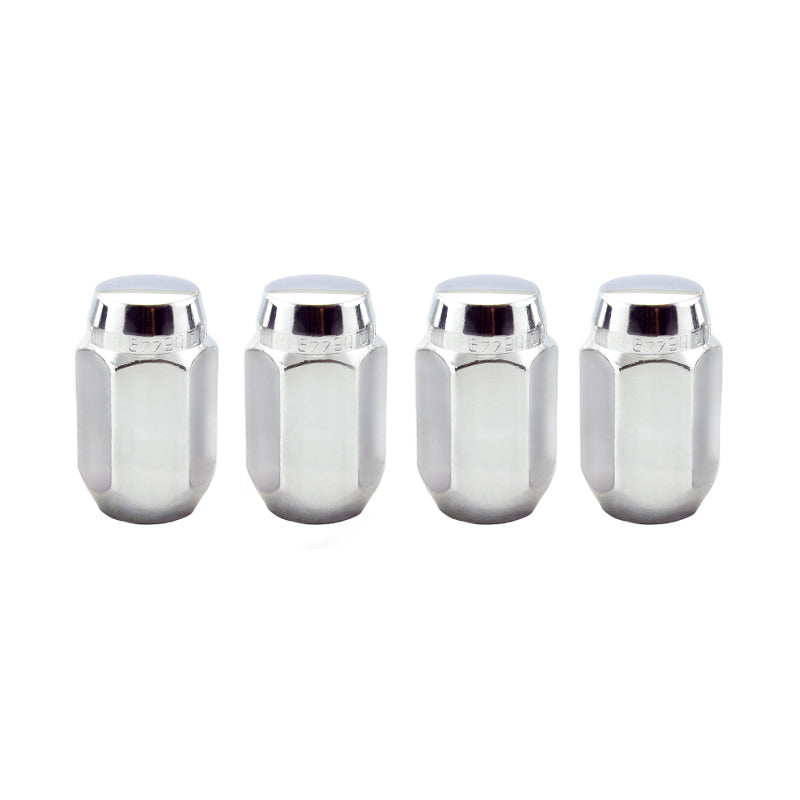 Load image into Gallery viewer, McGard Hex Lug Nut (Cone Seat) M12X1.5 / 13/16 Hex / 1.5in. Length (4-Pack) - Chrome
