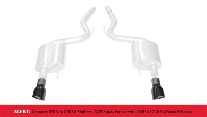Load image into Gallery viewer, Corsa 2015-2025 Ford Mustang GT 3.0in Inlet / 4.5in Outlet Black PVD Tip Kit (For Corsa ExhaustOnly)
